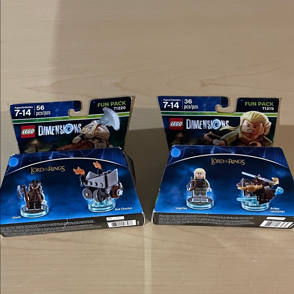 Lego Lord of the Rings Fun Packs with Blue Bases